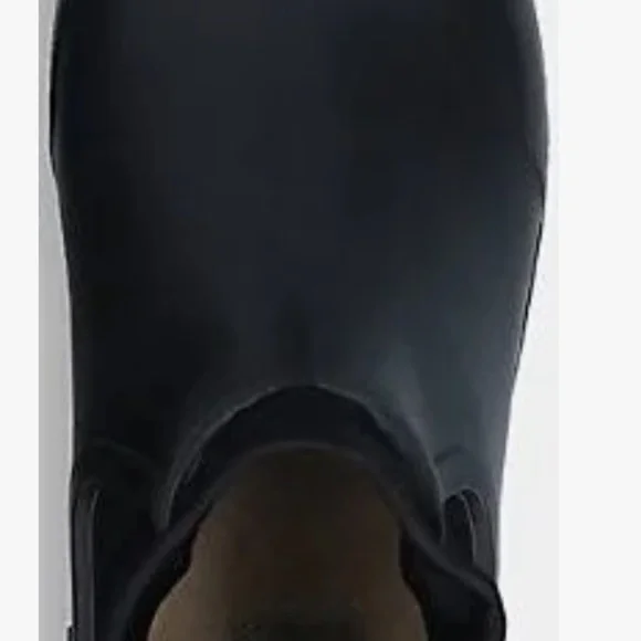 Ugg Chevonne Black Waterproof Chelsea Women’s Rubber Sheepskin RainBoots Size 9M - Picture 2 of 5